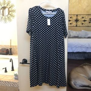 LOFT black and white dress